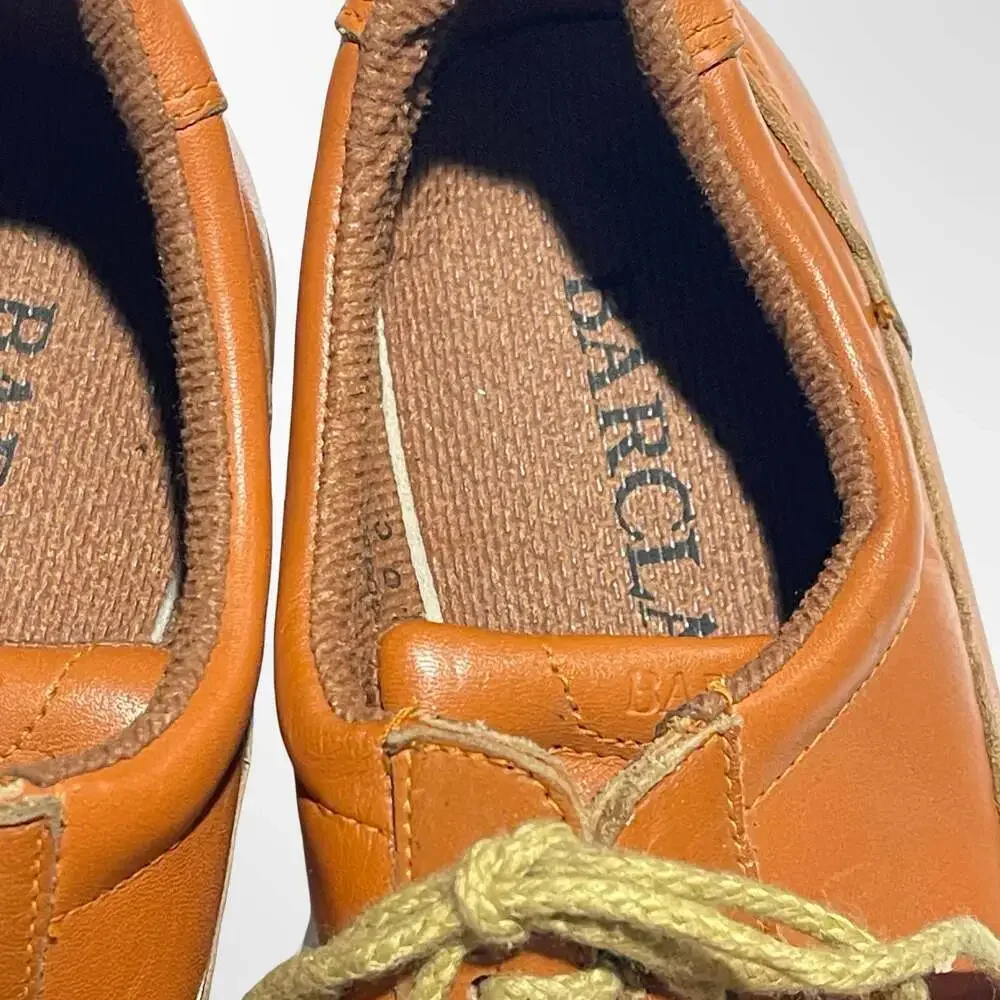 Vintage NWT Barclay Freesports Brown Leather Moc Toe Oxford Shoes